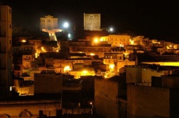Vista panoramica di notte